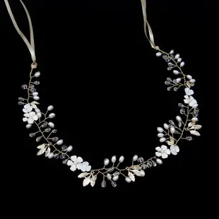 Crystal Pearl Hair Band for Weddings and Events — feature 29