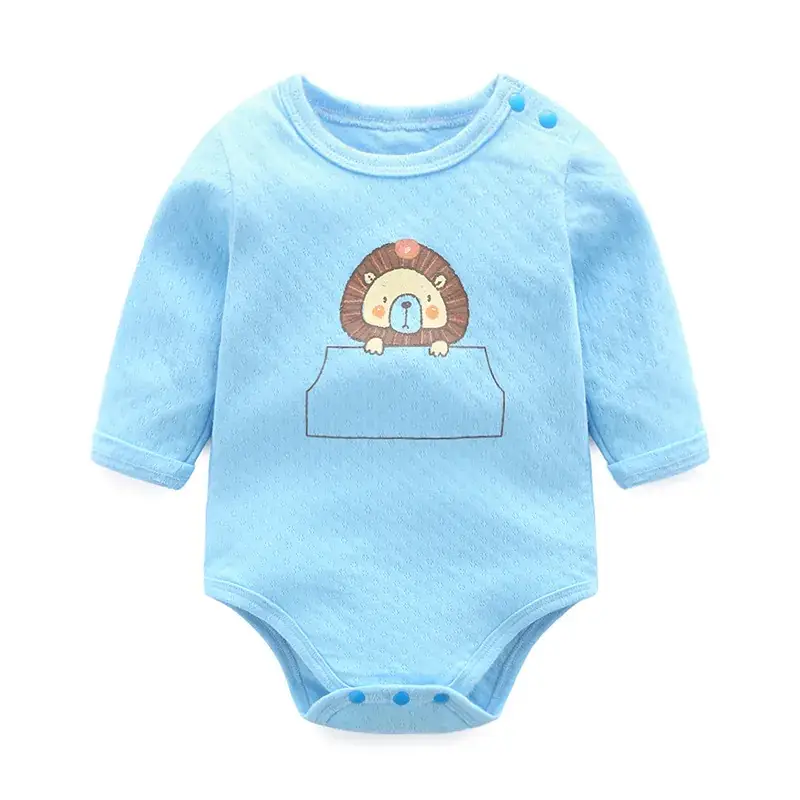 Sweet House 2018 Baby Cotton Long Sleeve Romper Yellow - Image 3