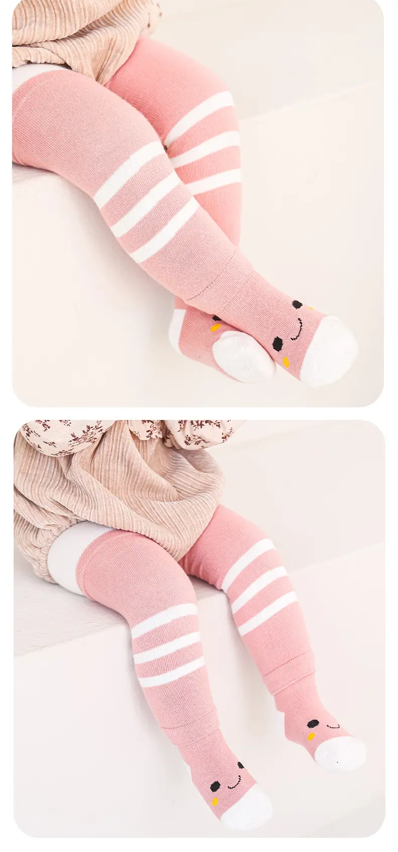 Baby Knee Pads Cartoon Socks Grey Cotton Autumn Winter — feature 18