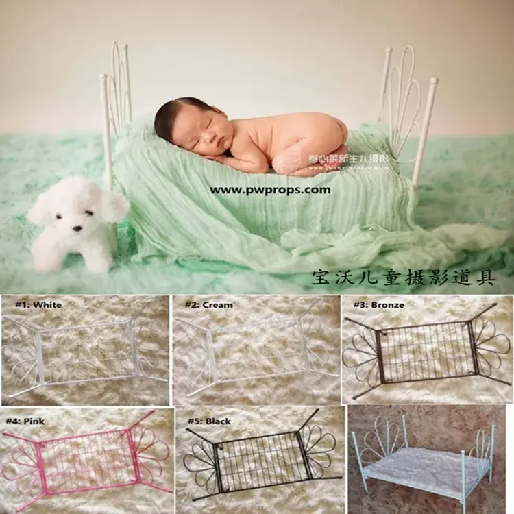 White Faux Fur Roller Blanket for Newborn Photography