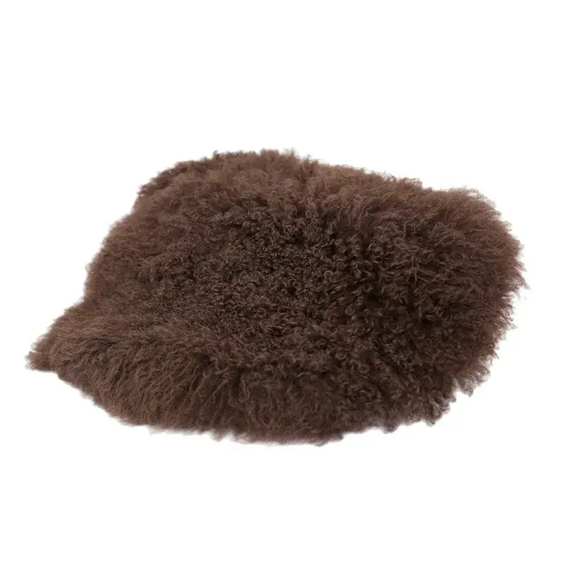 White Faux Fur Roller Blanket for Newborn Photography