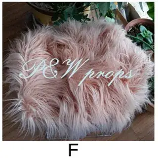 White Faux Fur Roller Blanket for Newborn Photography