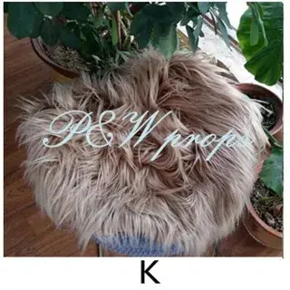White Faux Fur Roller Blanket for Newborn Photography