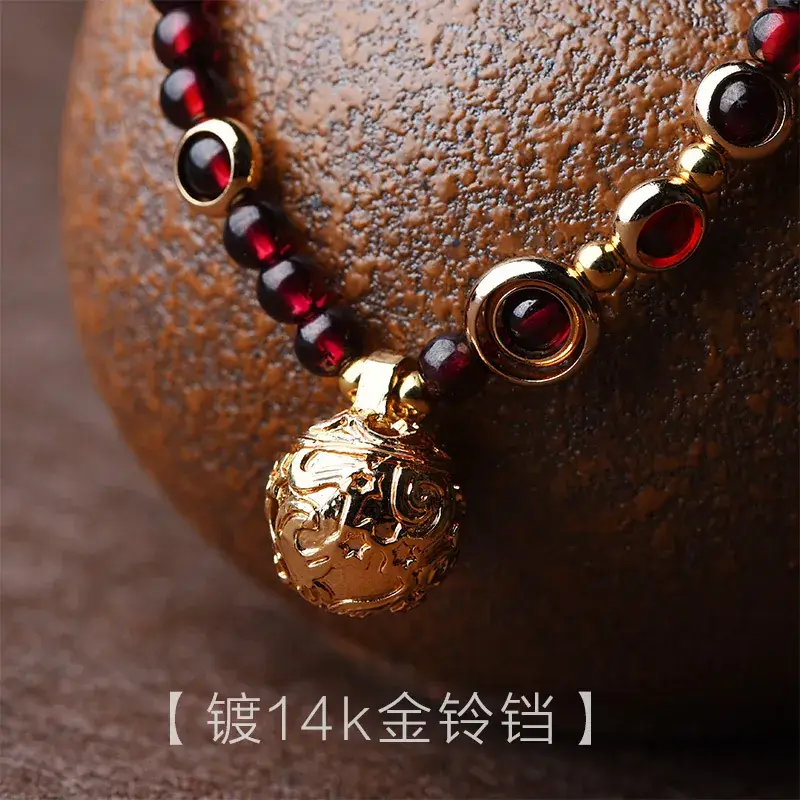 14K Gold Bell Multi-Layer Bracelet for Women - Image 5