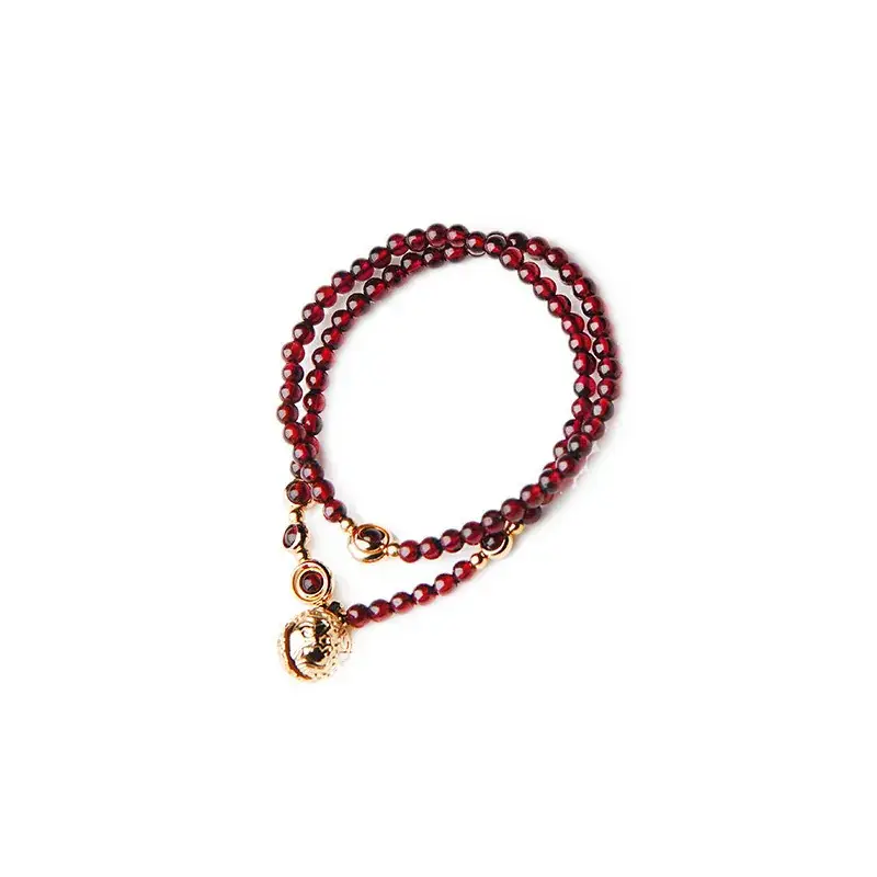 14K Gold Bell Multi-Layer Bracelet for Women - Image 6
