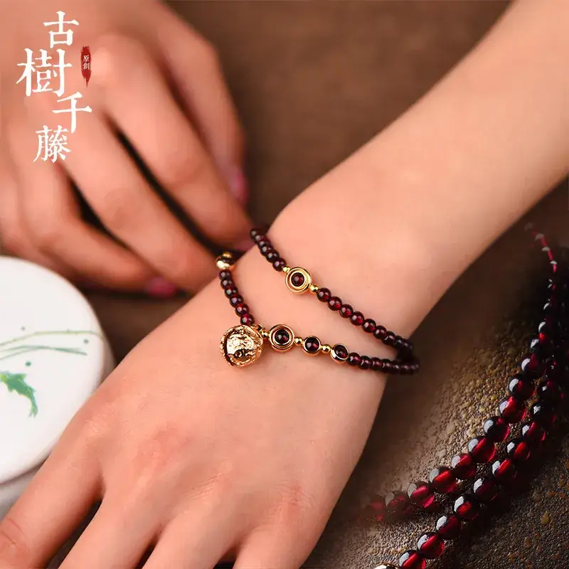 14K Gold Bell Multi-Layer Bracelet for Women