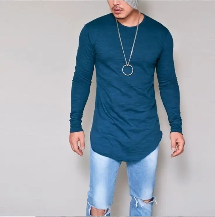 New Men's White Long Sleeve Slim Fit T-Shirt - Image 6