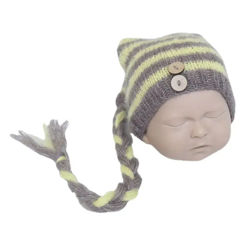 Baowo Newborn Baby Photo Shoot Mohair Crochet Hat