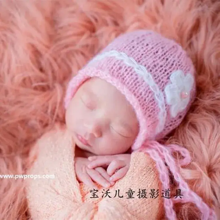 High-Grade Mohair Baby Props Hat Red 16 - Image 26