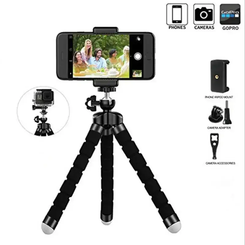Universal Tripod Phone Bracket Set for Mobile, Sport & Digital Cameras - Image 3