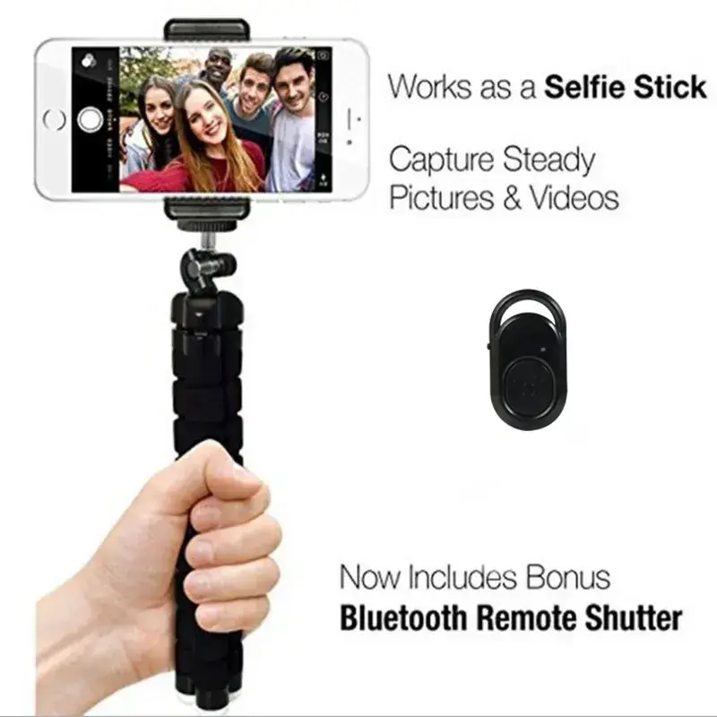 Universal Tripod Phone Bracket Set for Mobile, Sport & Digital Cameras - Image 5