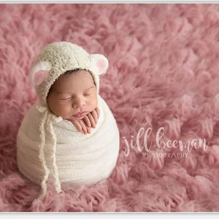 Newborn Baby Hat with Rabbit Ears for Photography Studio - Image 4