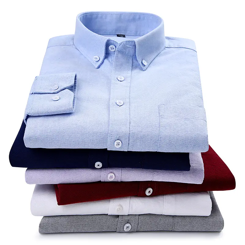 Men Purple Striped Oxford Shirt No. 851 - Image 19