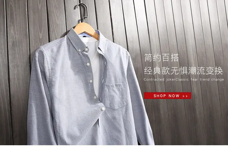Men Purple Striped Oxford Shirt No. 851 — feature 3