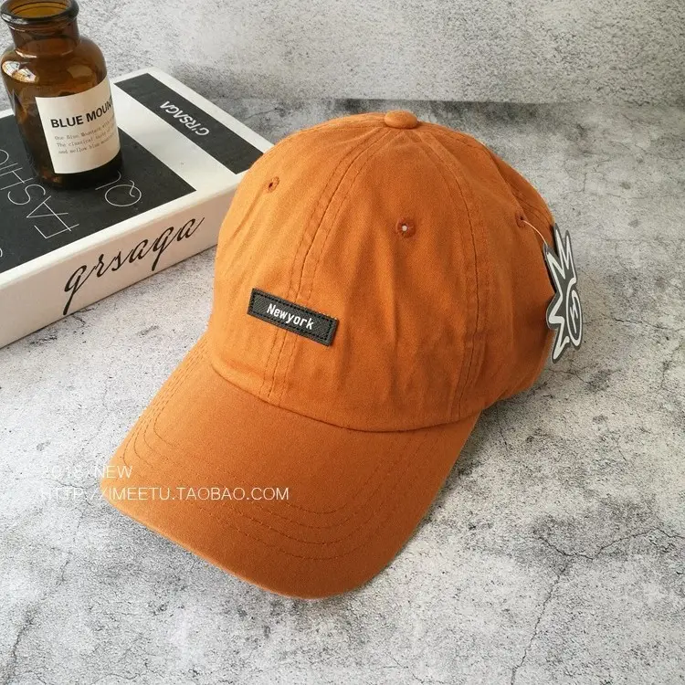 Men's Orange 4-Pole Baseball Cap Sun Hat