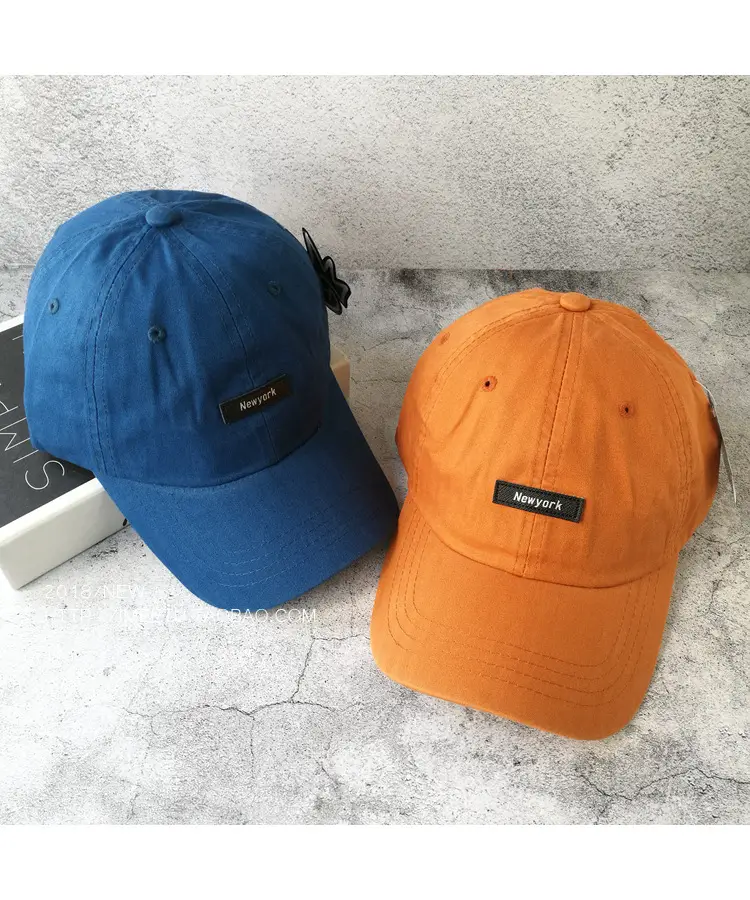 Men's Orange 4-Pole Baseball Cap Sun Hat — feature 10