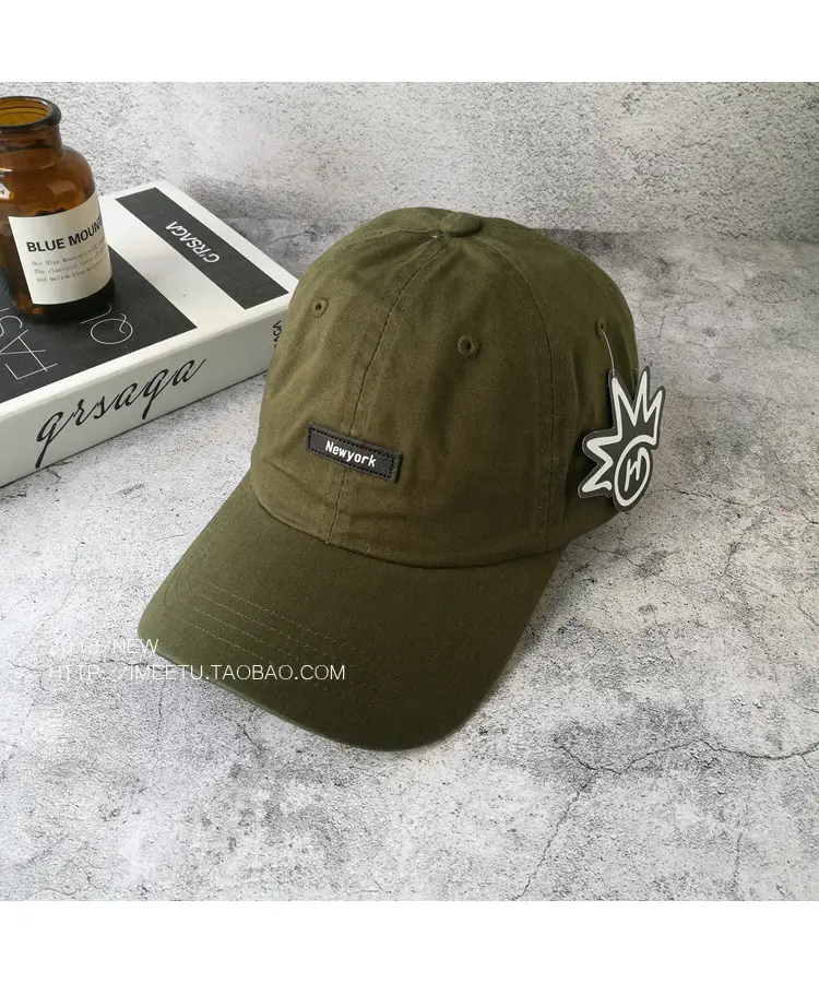 Men's Orange 4-Pole Baseball Cap Sun Hat — feature 3