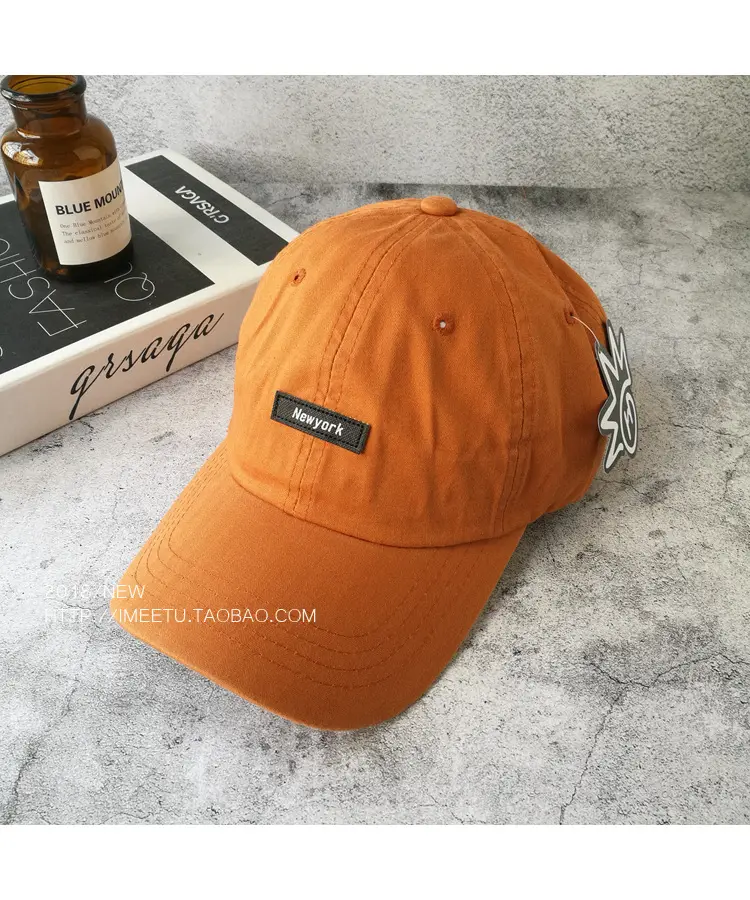 Men's Orange 4-Pole Baseball Cap Sun Hat — feature 8