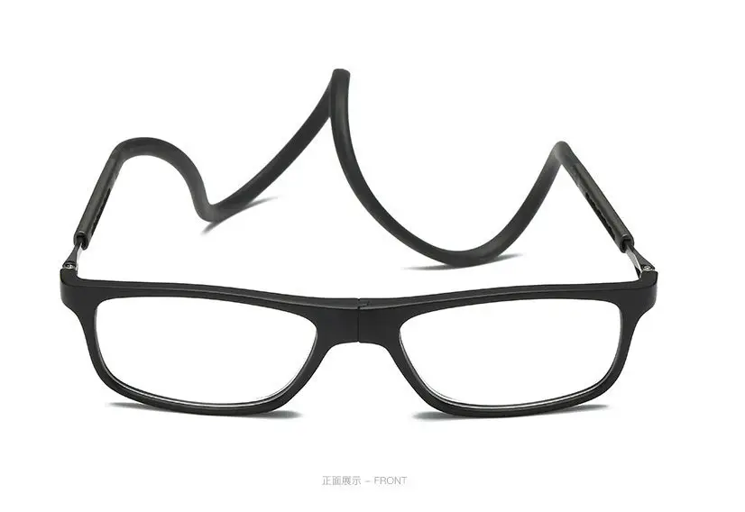 New Style Hanging Neck Reading Glasses with Magnetic Folding Design for Men and Women, Made of Resin and Silicone, Suitable for the Elderly, with Telescopic Lenses for Presbyopia — feature 17