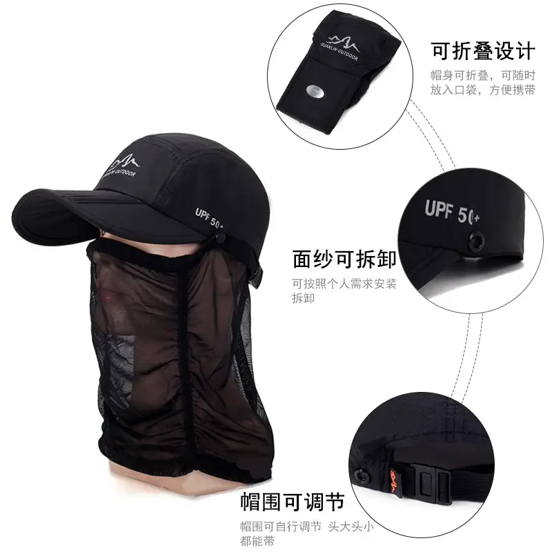 Multifunctional Sunscreen Hat for Outdoor Sports & Live Supply - Image 7