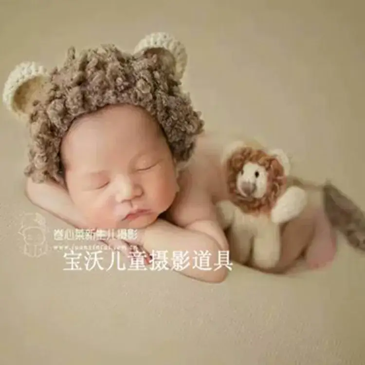 Lion Hat Baby Headwear High-Graude Camel Cashmere
