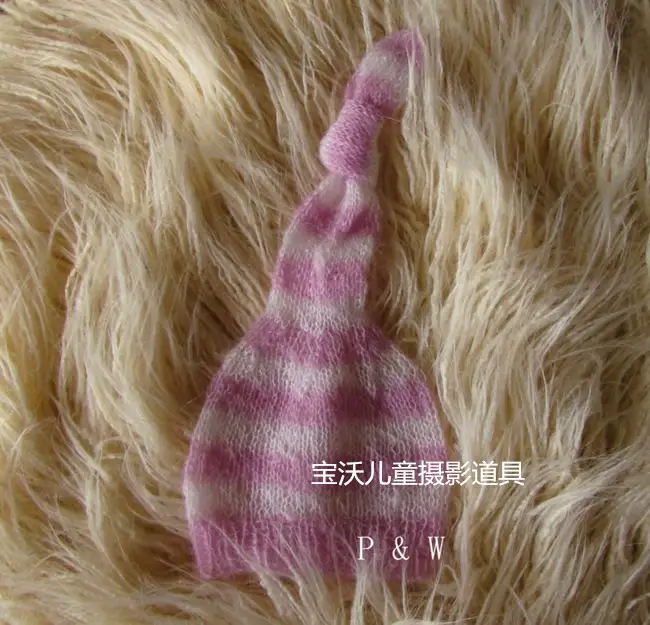 Cute Green Striped Crocheted Baby Hat for Girls — feature 2