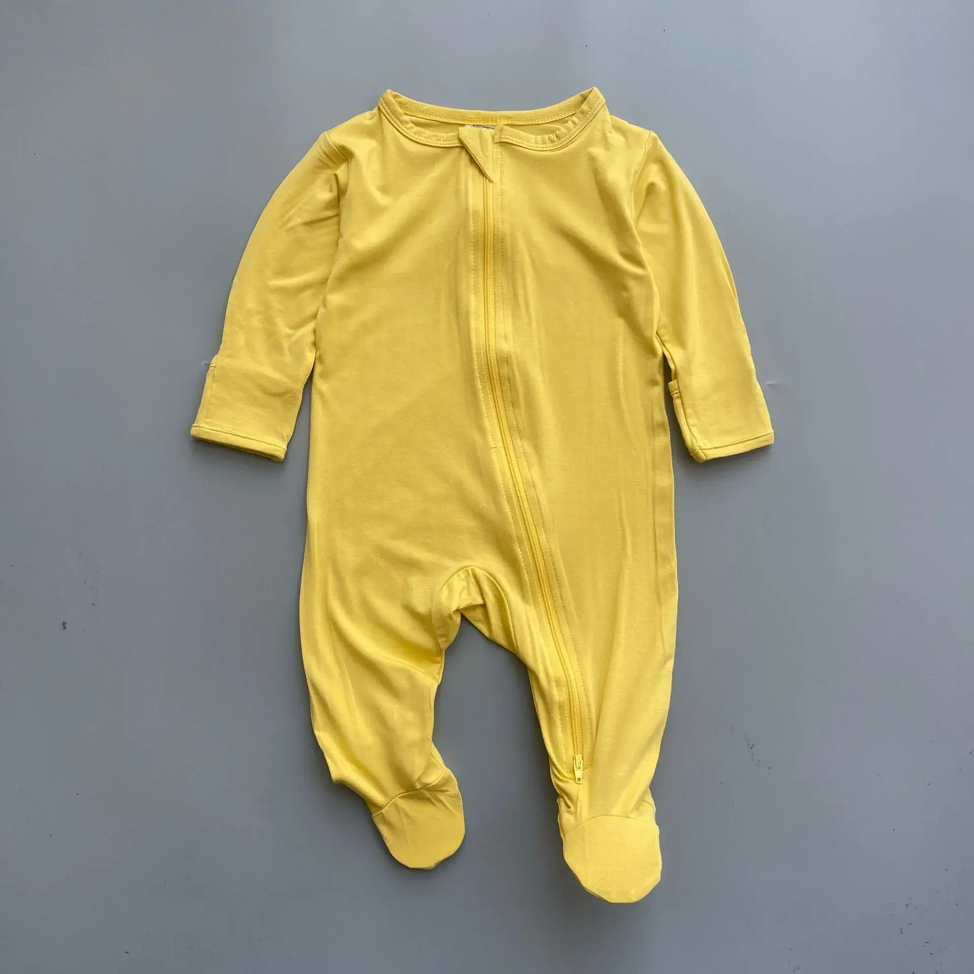 Newborn Baby Crawler Suit Soft Bamboo Fiber Light Pink & Mint