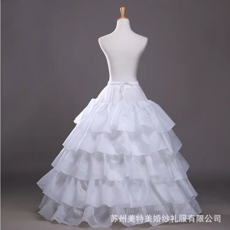 Black Four Steel Ring Wedding Dress Skirt Large - Image 4