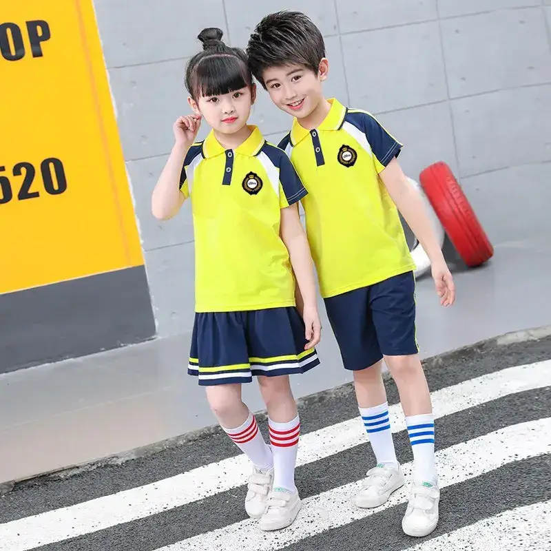 2024 Kids Summer School Uniforms British Style - Image 6