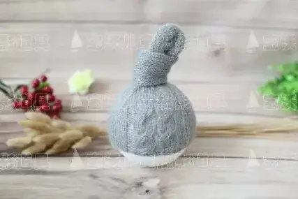 Blue Knitted Baby Hat for Boys Girls Photography Props