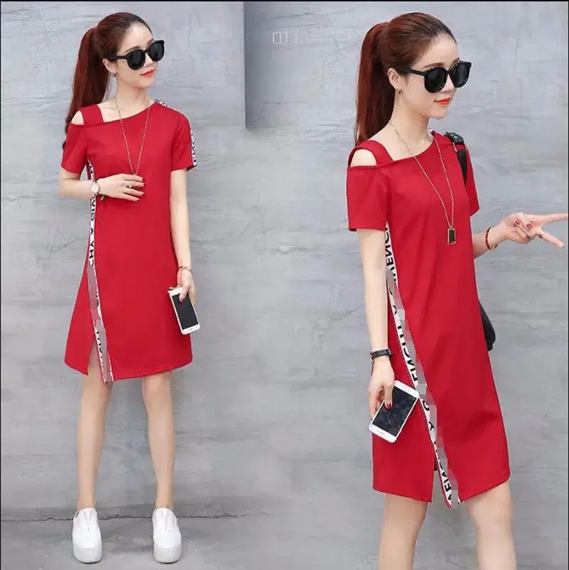 Off-Shoulder Black Sling Dress Women Large - Image 2