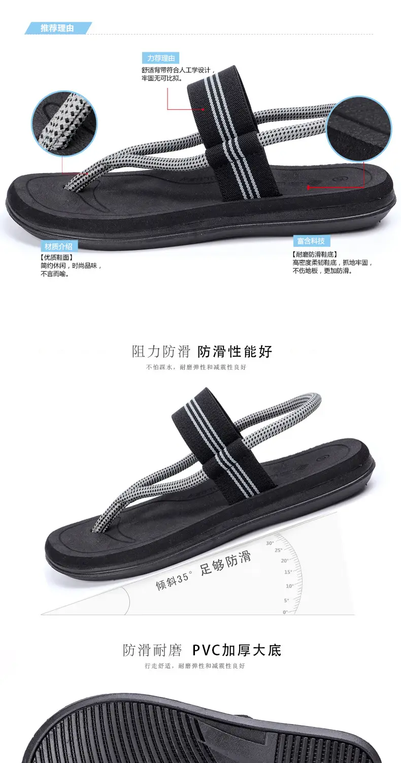 2025 Men's Black Crystal Strap Flip Flops — feature 6