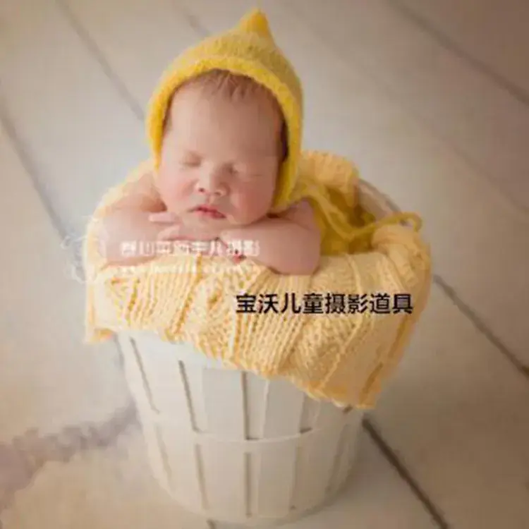 Orange Mohair Props for Newborn Photography