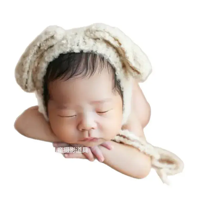Newborn Baby Hat Photography Studio Suit Brown - Image 7