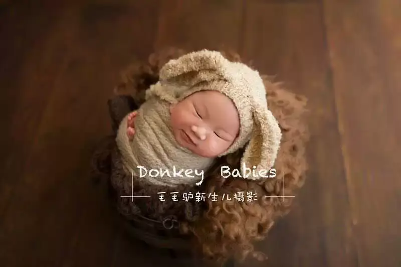 Newborn Baby Hat Photography Studio Suit Brown — feature 2