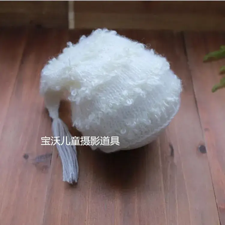 Newborn Baby Hat Brown Faux Fur Photography Props - Image 6