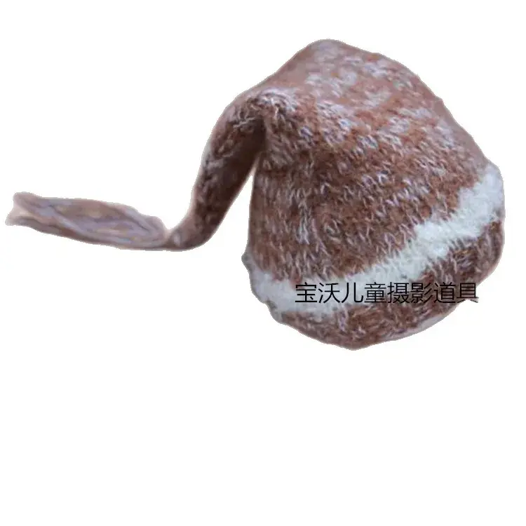 Newborn Baby Hat Brown Faux Fur Photography Props - Image 8