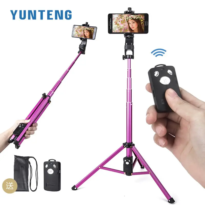 Yunteng 1688 Selfie Stick Tripod with Bluetooth Remote Control - Image 5