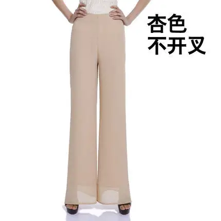 Blue Wide Leg Chiffon Trousers Large - Image 8