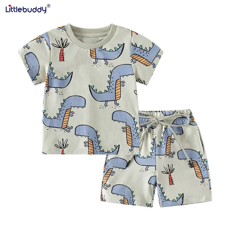 Little Buddy 2-7Yr Cotton Summer Shorts Set - Image 4