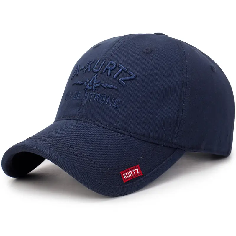 Men's Navy Blue Korean Baseball Cap Autumn Winter Outdoor Casual Sun Hat