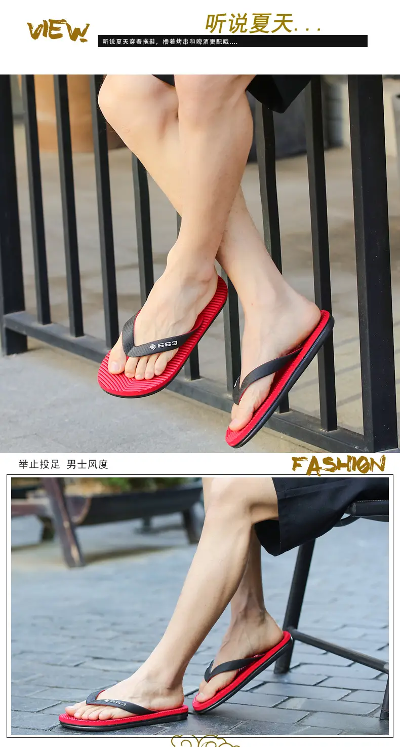 Lu Lu Anti-Slip Rubber Flip Flops for Men — feature 14