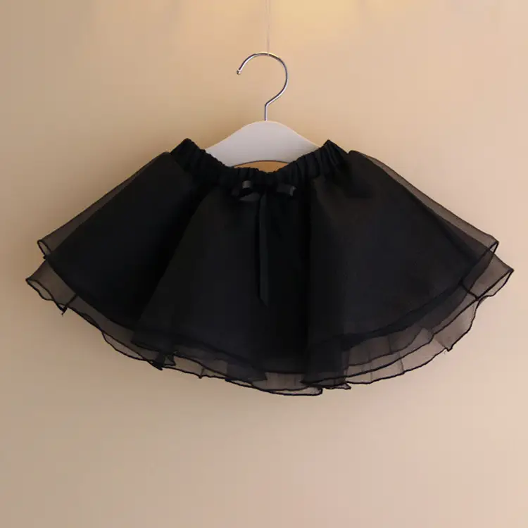 Girls Cross-Border Tutu Skirt Brown Elastic Waist - Image 4
