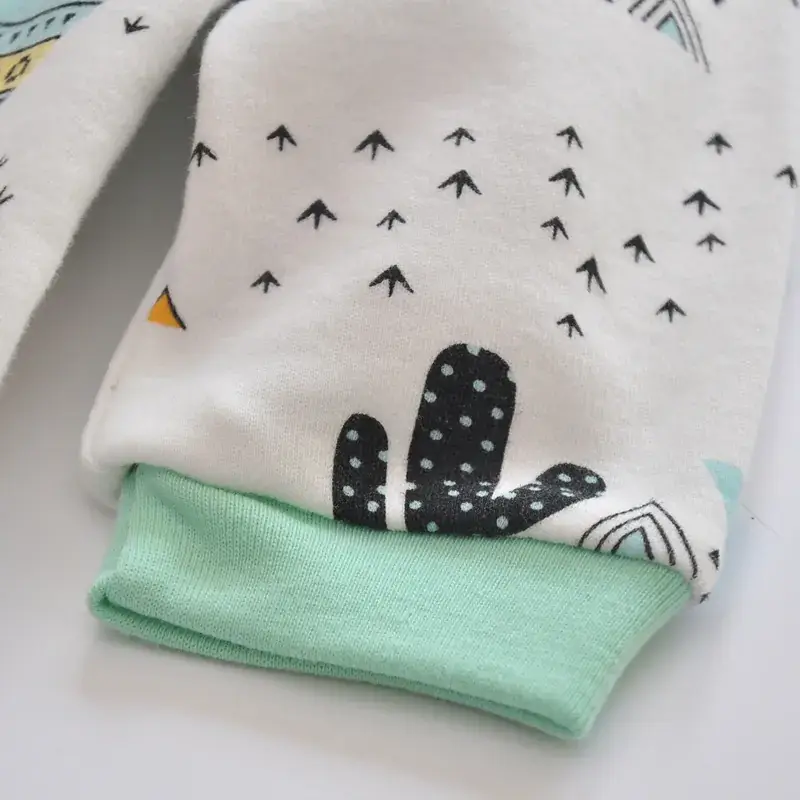 Baby Cotton Footed Jumpsuit for Boys Spring Long Sleeve - Image 3