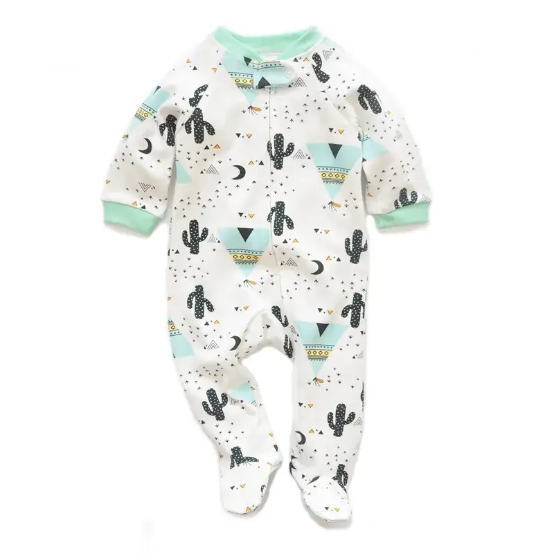 Baby Cotton Footed Jumpsuit for Boys Spring Long Sleeve