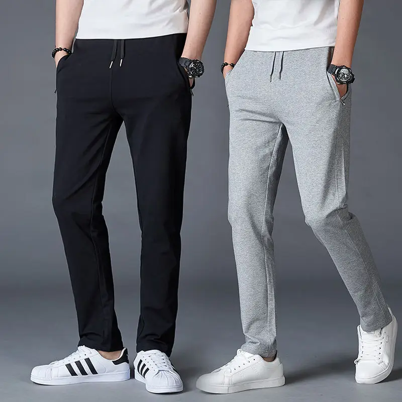 Men's Navy Blue Sweatpants Loose Large Straight Casual Wear - Image 5