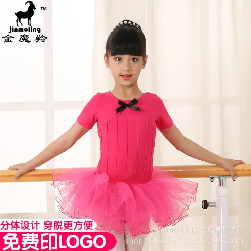 Girls Ballet Dance Skirt Light Blue Split Tutu