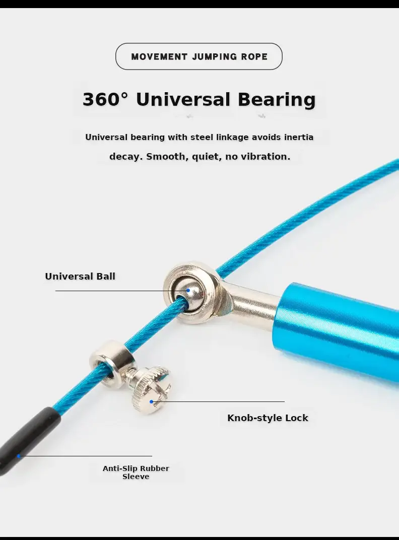 Professional Aluminum Alloy Skipping Rope for Fitness & Training — feature 11