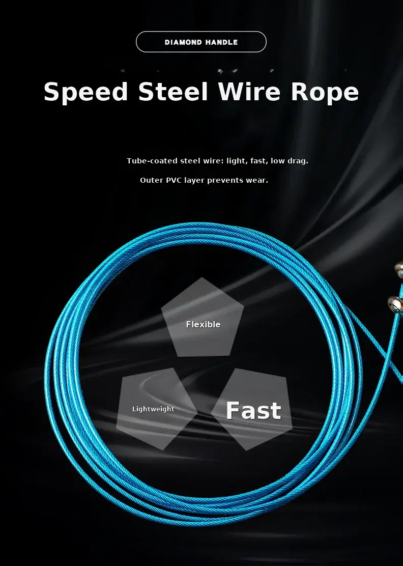 Professional Aluminum Alloy Skipping Rope for Fitness & Training — feature 13