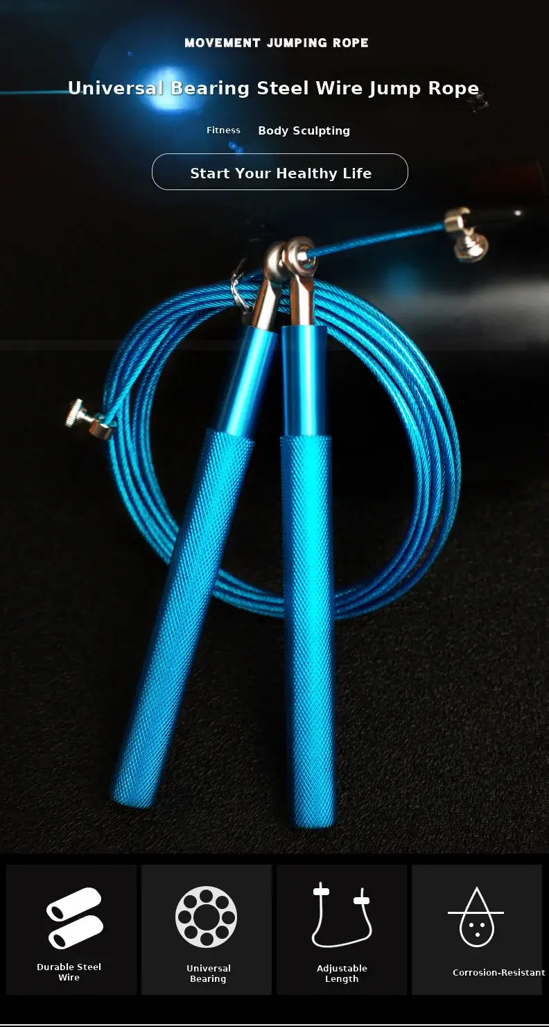 Professional Aluminum Alloy Skipping Rope for Fitness & Training — feature 5